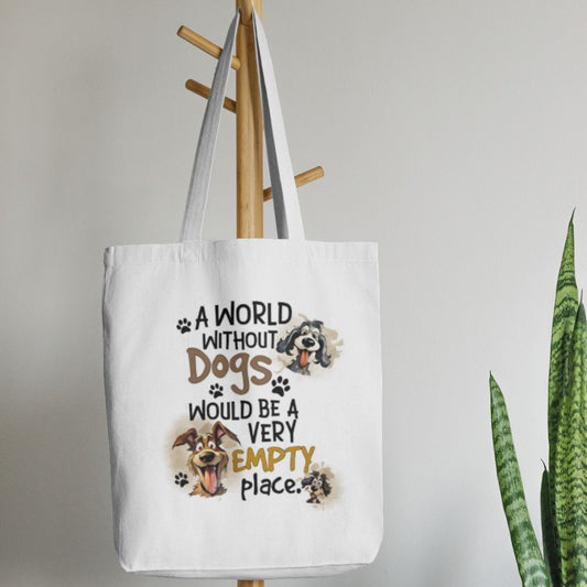 World Without Dogs Canvas Tote Bag