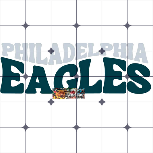Eagles Football Ready to Press Sublimation Transfer