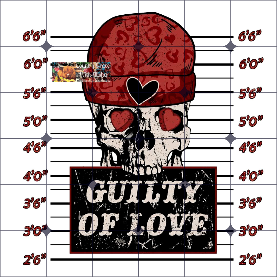 Skull Love Ready to Press Sublimation Transfer