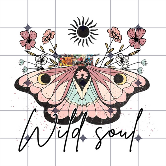 Wild Soul Butterfly Ready to Press Sublimation Transfer