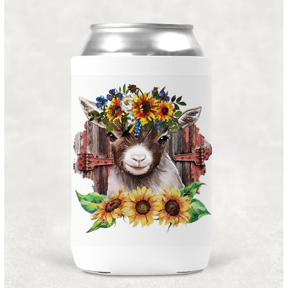 Goat Farm Can Cooler Drink Holder Koozie