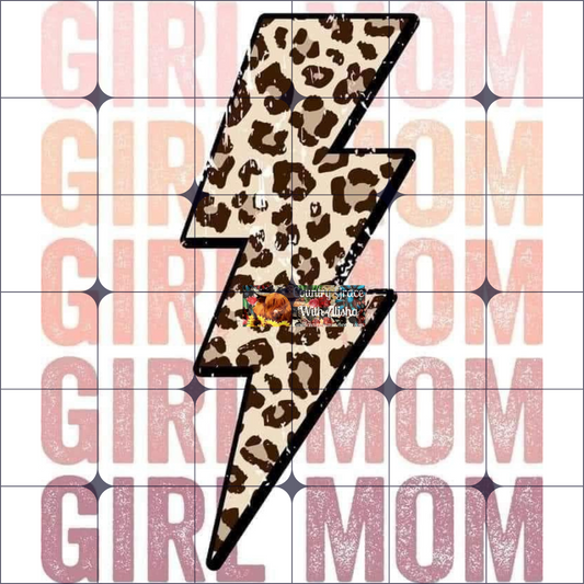 Girl Mom Ready to Press Sublimation Transfer