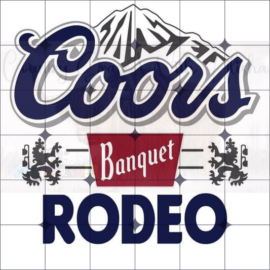 Coors Rodeo Ready to Press Sublimation Transfer