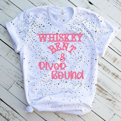Whiskey Bent River Bound Splatter Graphic T-Shirt