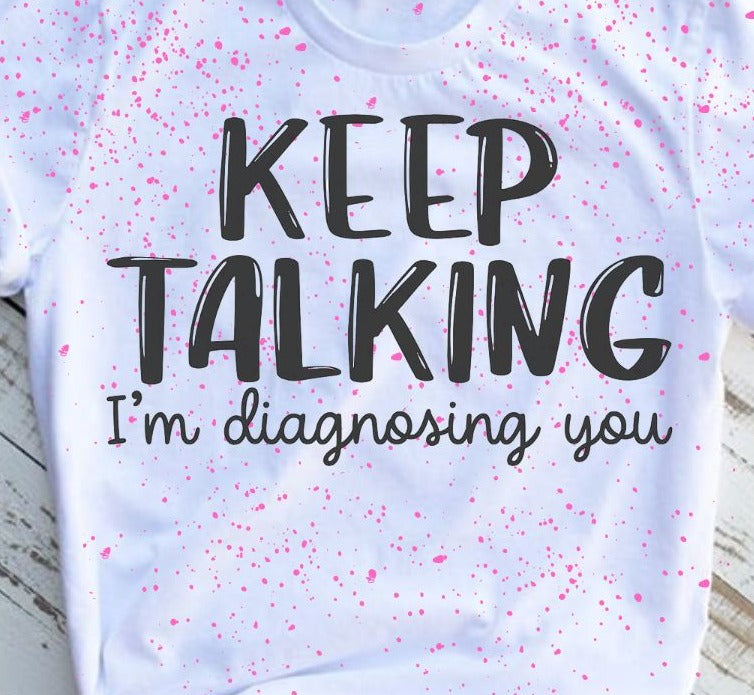 Keep Talking Splatter Graphic T-Shirt
