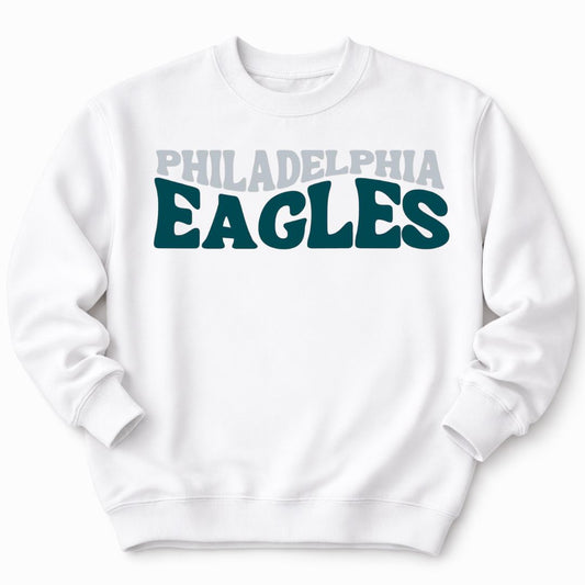 Eagles Football White Sweatshirt