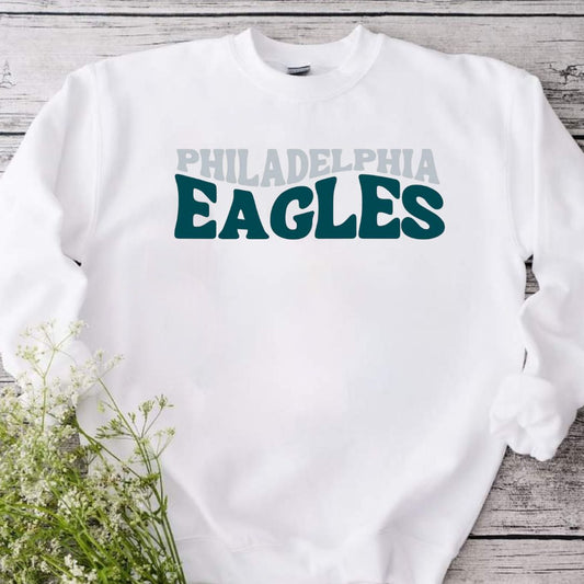 Eagles Football White Sweatshirt