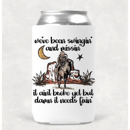 Swingin And Missin Can Cooler Drink Holder Koozie