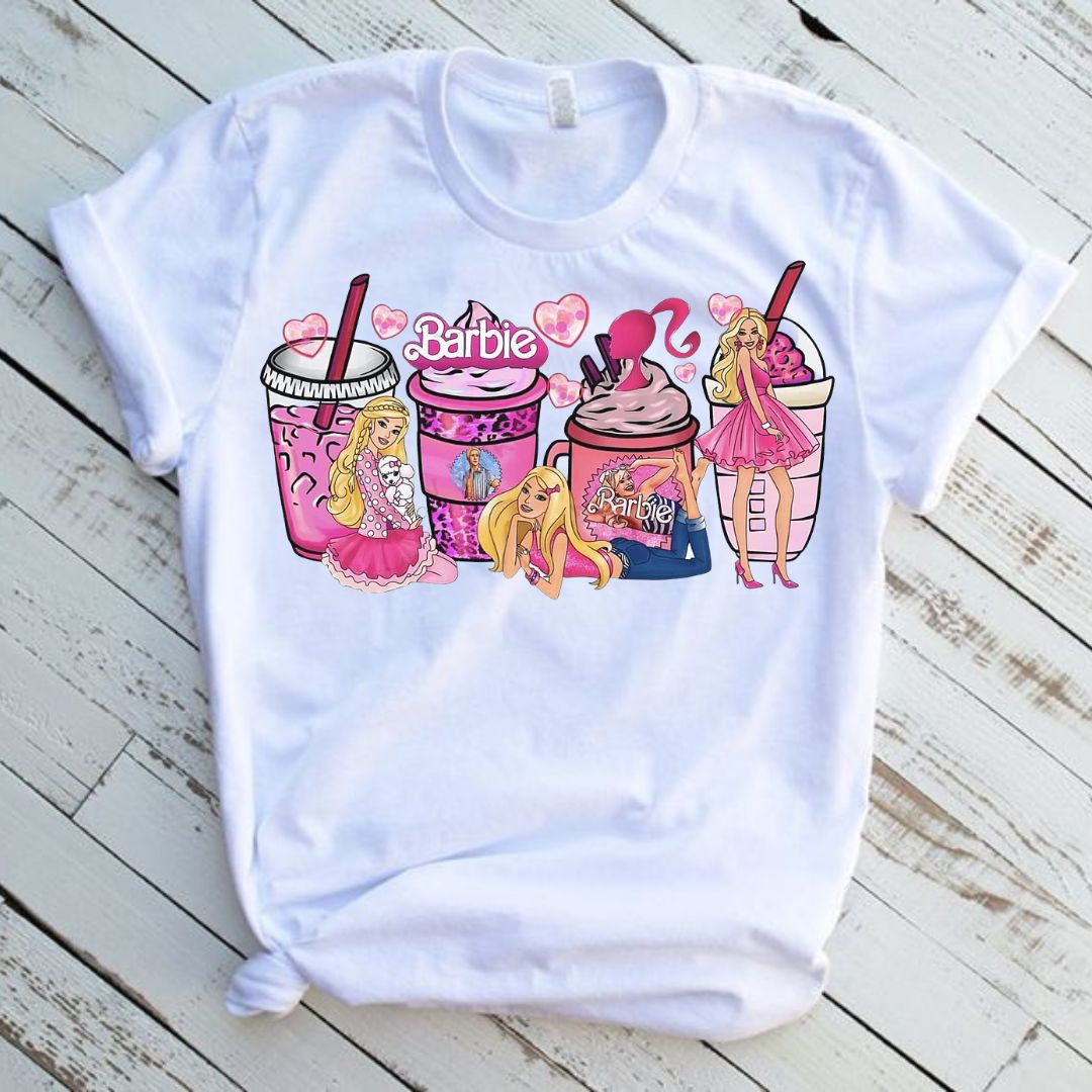 Barbie Coffee Graphic T-Shirt