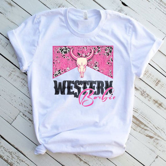 Western Barbie Graphic T-Shirt