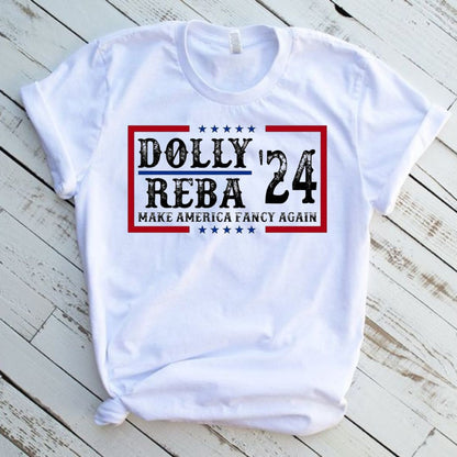 Dolly Reba 24 Make America Fancy Again Graphic T-Shirt