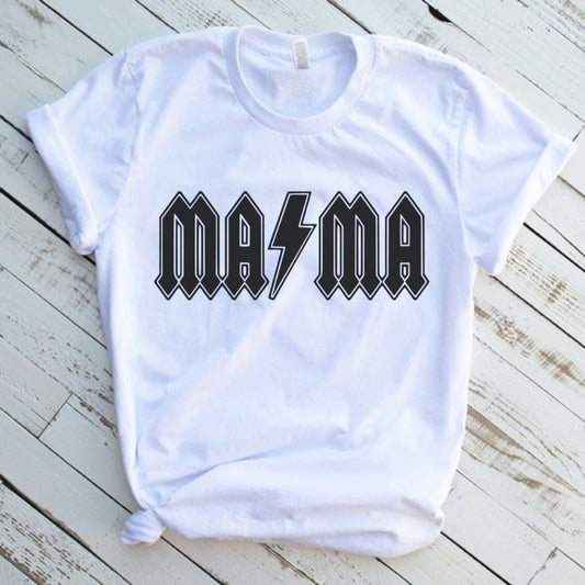 Mama Lighting Bolt Graphic T-Shirt
