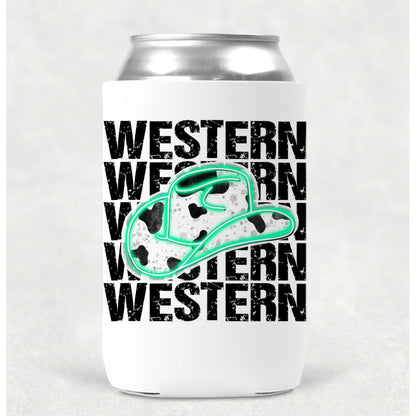 Western Hat Can Cooler Drink Koozie