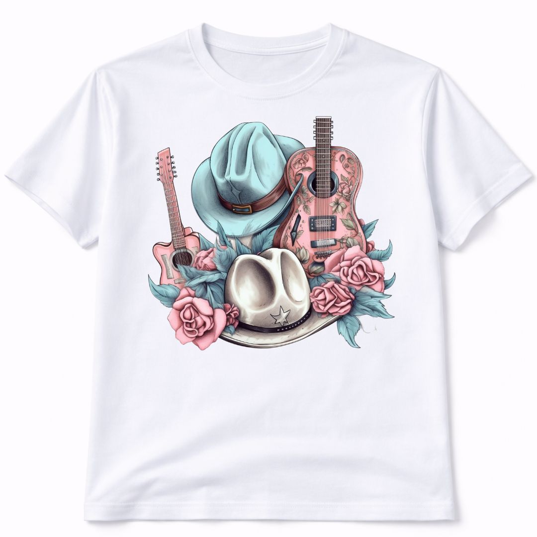 Western Country Floral Graphic T-Shirt