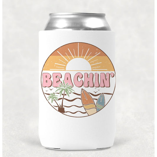 Beachin Can Cooler Drink Holder Koozie