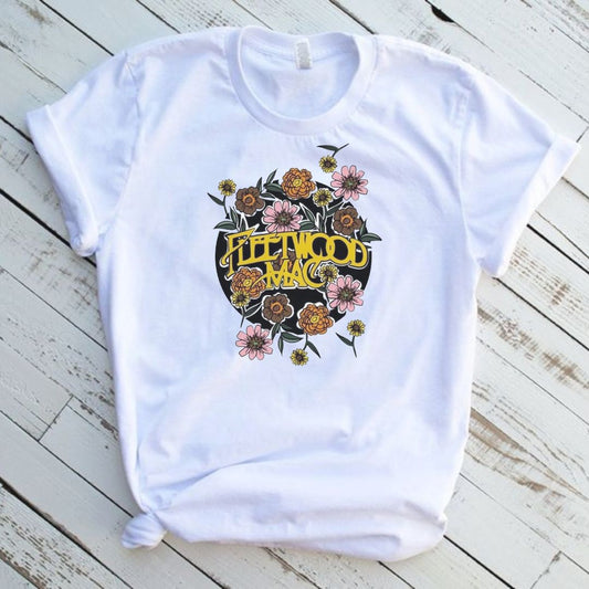 Fleetwood Mac Floral Graphic T-Shirt