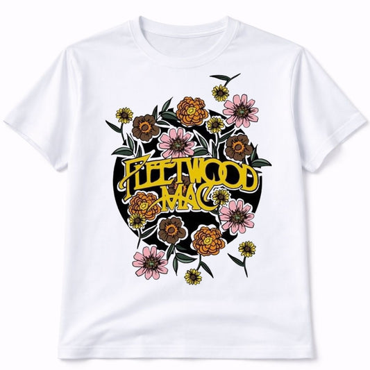 Fleetwood Mac Floral Graphic T-Shirt
