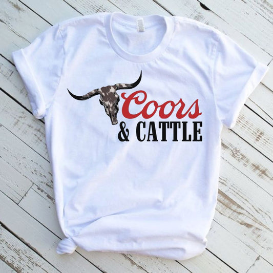 Coors And Cattle Graphic T-Shirt