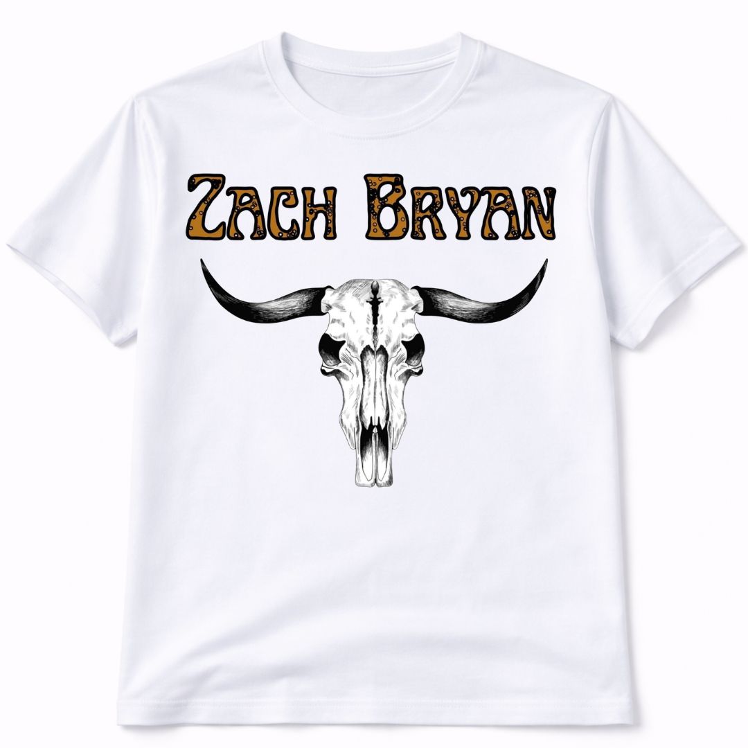Zack Bryan Bull Skull Graphic T-Shirt