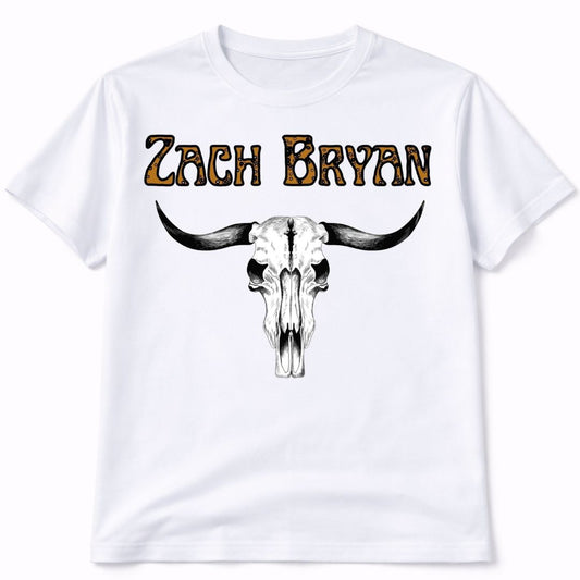 Zack Bryan Bull Skull Graphic T-Shirt