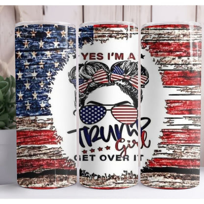 Trump Girl Custom 20oz Skinny Tumbler