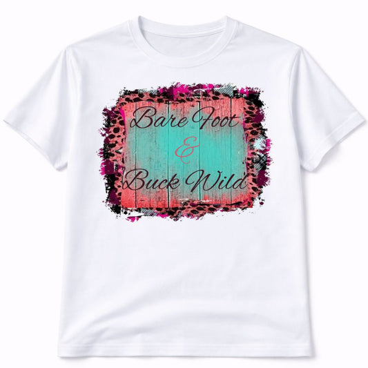 Bare Foot and Buck Wild Graphic T-Shirt