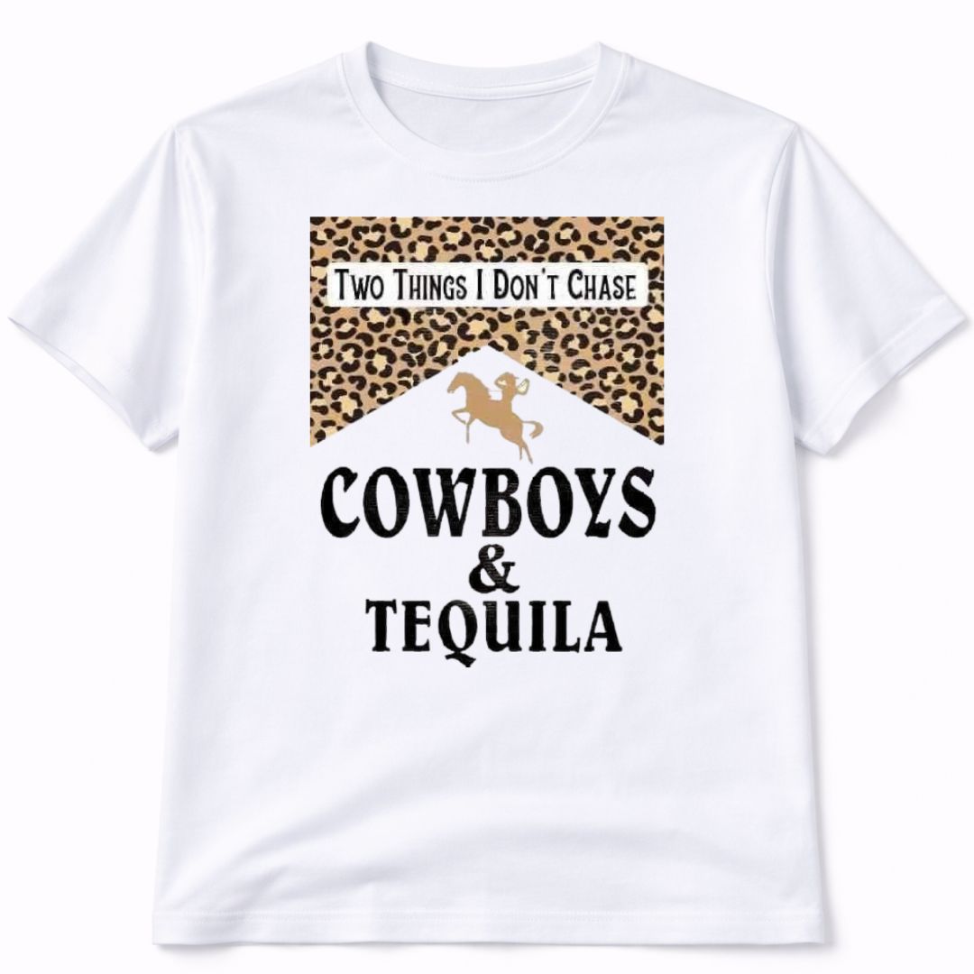 Cowboys Animal Print Western Graphic T-Shirt