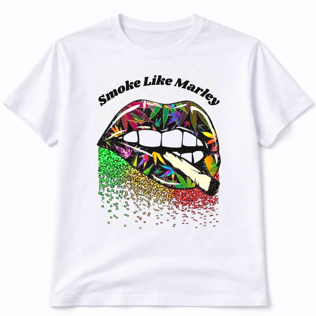 Smoke Like Marley Graphic Short Sleeve T-Shirt