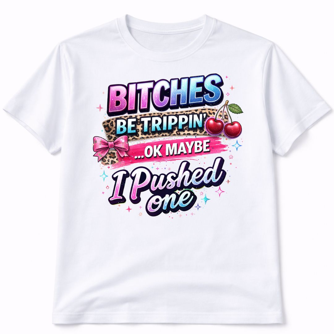 Trippin Funny Custom Graphic Tee Shirt Casual Everyday T-Shirt Comfortable Unisex Fit