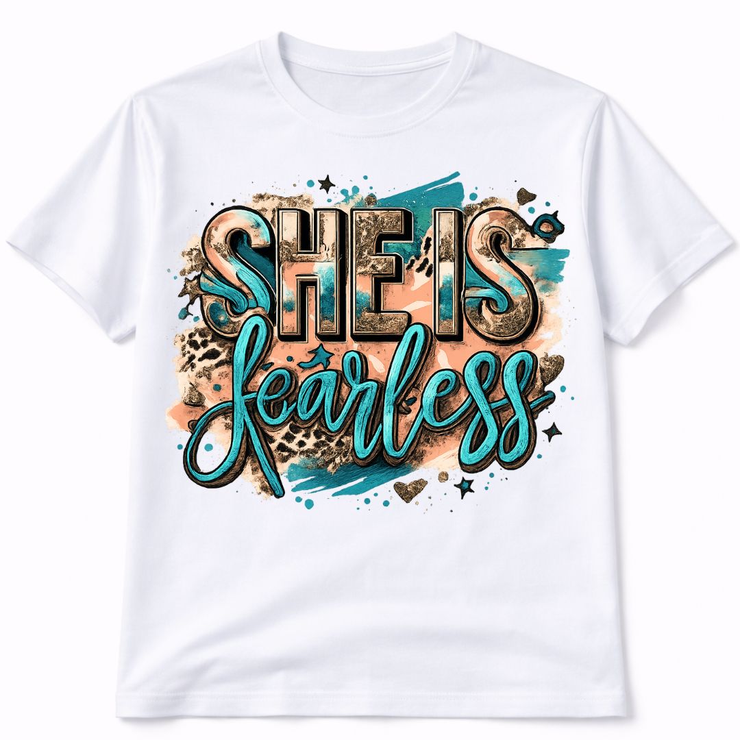 Fearless Custom Graphic Tee Shirt Casual Everyday T-Shirt Comfortable Unisex Fit