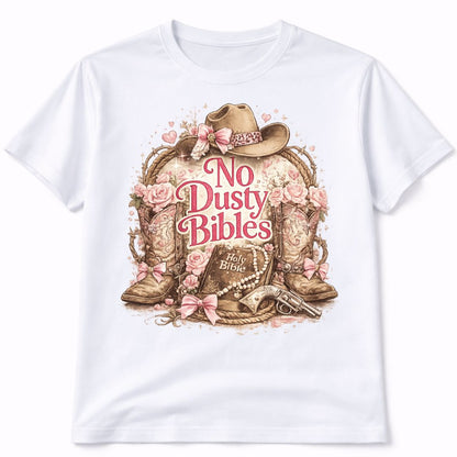 Dusty Bibles Custom Graphic Tee Shirt Casual Everyday T-Shirt Comfortable Unisex Fit