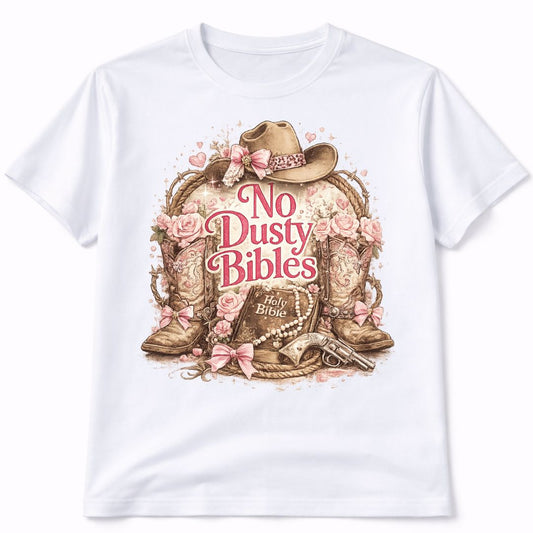 Dusty Bibles Custom Graphic Tee Shirt Casual Everyday T-Shirt Comfortable Unisex Fit