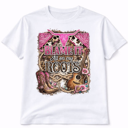 My Roots Western Custom Graphic Tee Shirt Casual Everyday T-Shirt Comfortable Unisex Fit