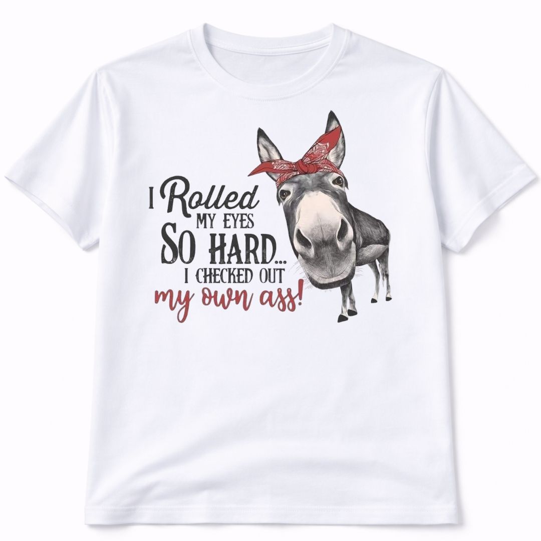 Donkey Western Funny Graphic T-Shirt