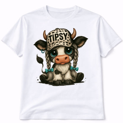 Tipsy Cow Western Funny Graphic Tee Shirt