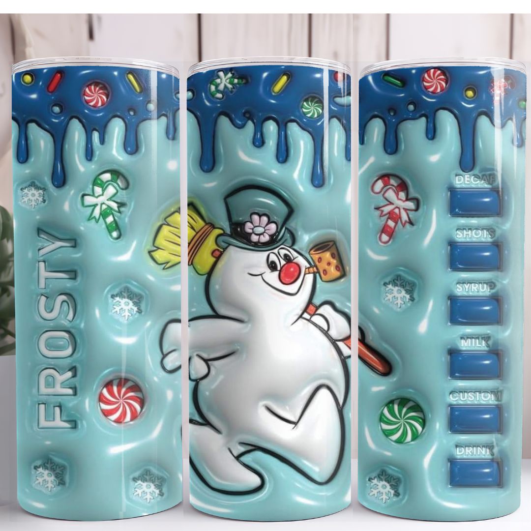 Snowman Frosty 20oz Skinny Tumbler