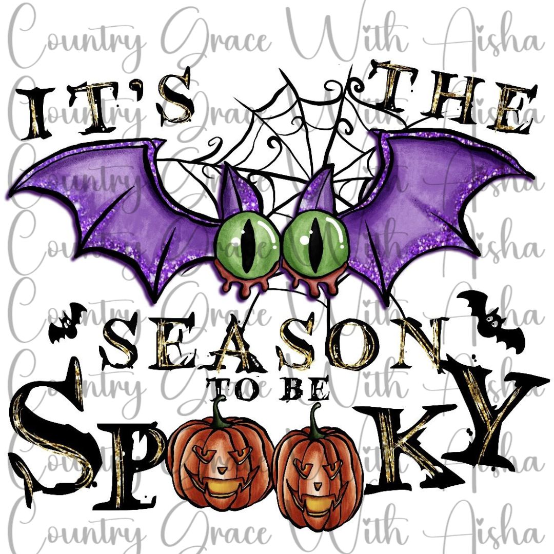 It's The Season To Be Spooky Ready to Press Sublimation Transfer