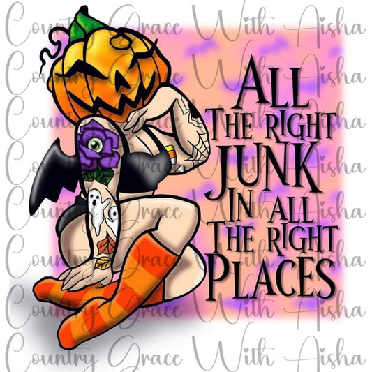All The Right Junk Halloween Ready to Press Sublimation Transfer
