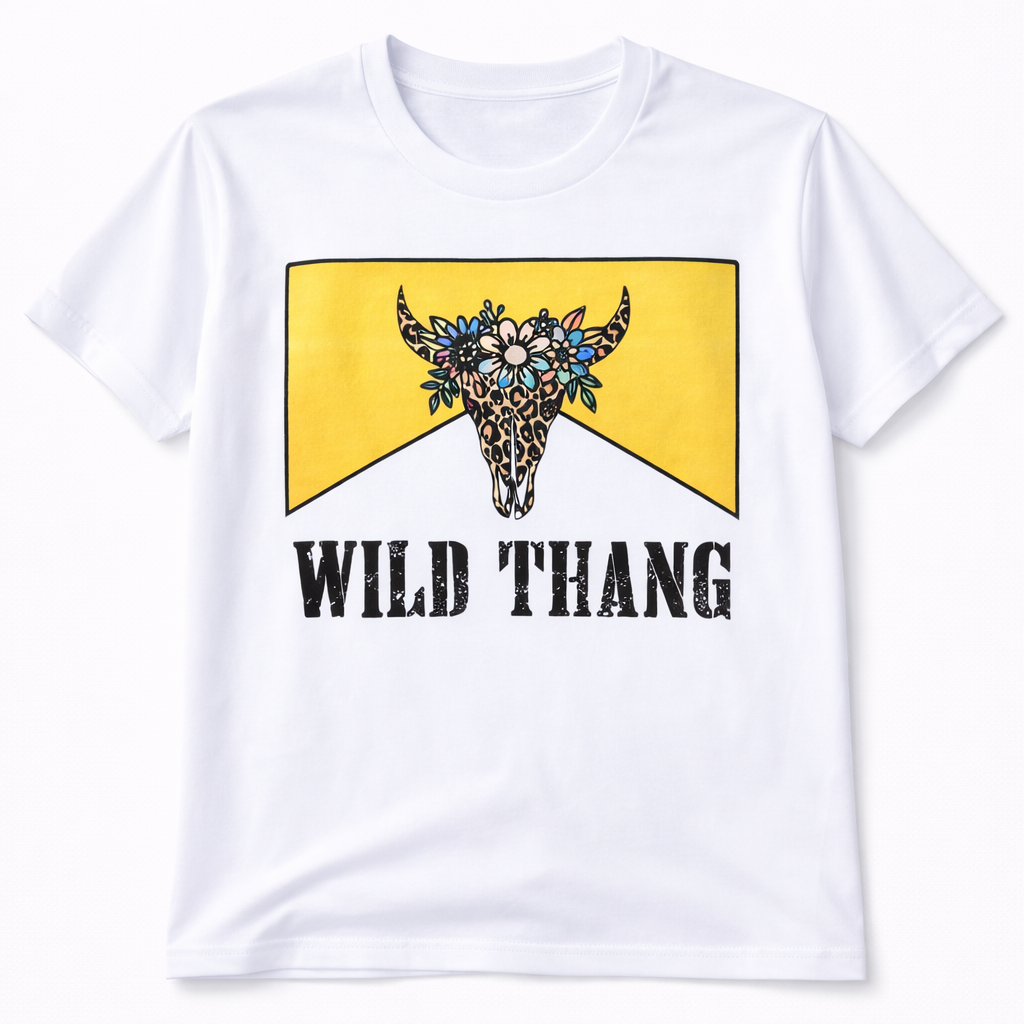 Wild Thang Yellow Graphic Tee Shirt