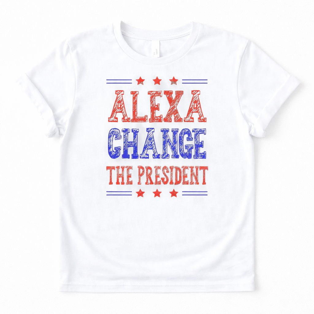 Alexa Change The President Graphic Tee Shirt