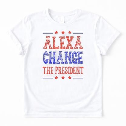 Alexa Change The President Graphic Tee Shirt