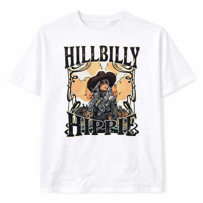 Hillbilly Hippie Western Graphic T-Shirt