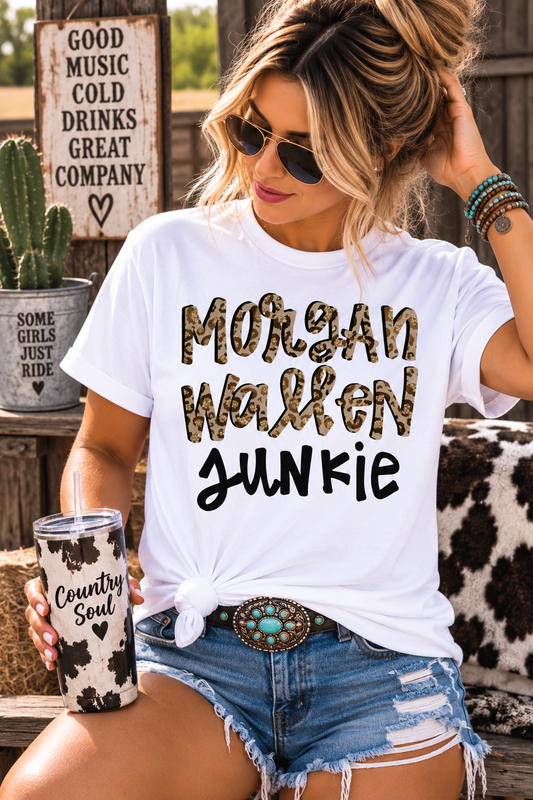 Wallen Junkie Animal Print Graphic Tee