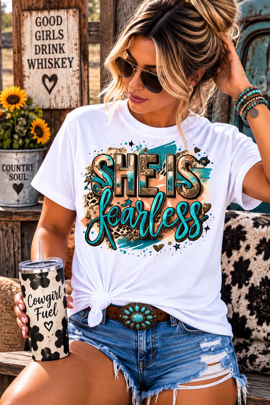 Fearless Custom Graphic Tee Shirt Casual Everyday T-Shirt Comfortable Unisex Fit