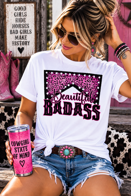 Beautiful Badass Western Graphic T-Shirt