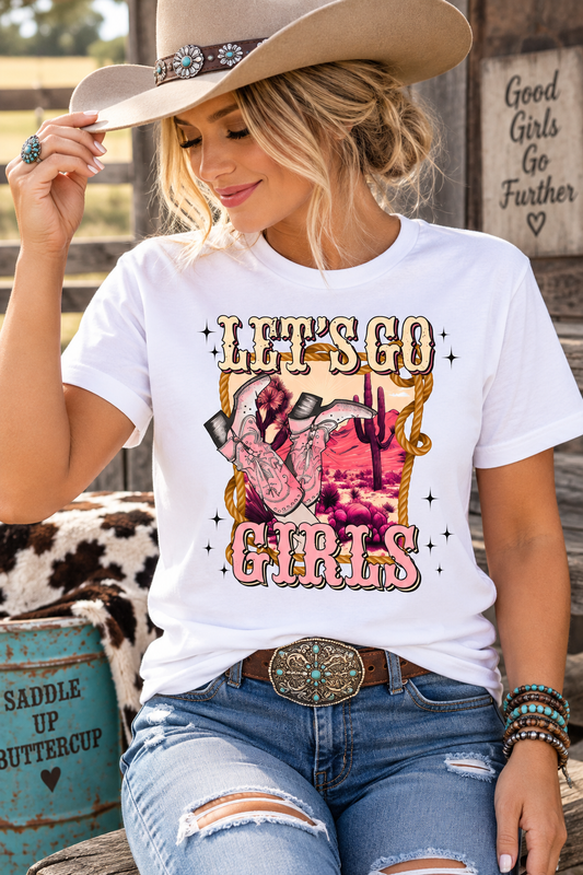 Lets Go Girls Western Graphic T-Shirt