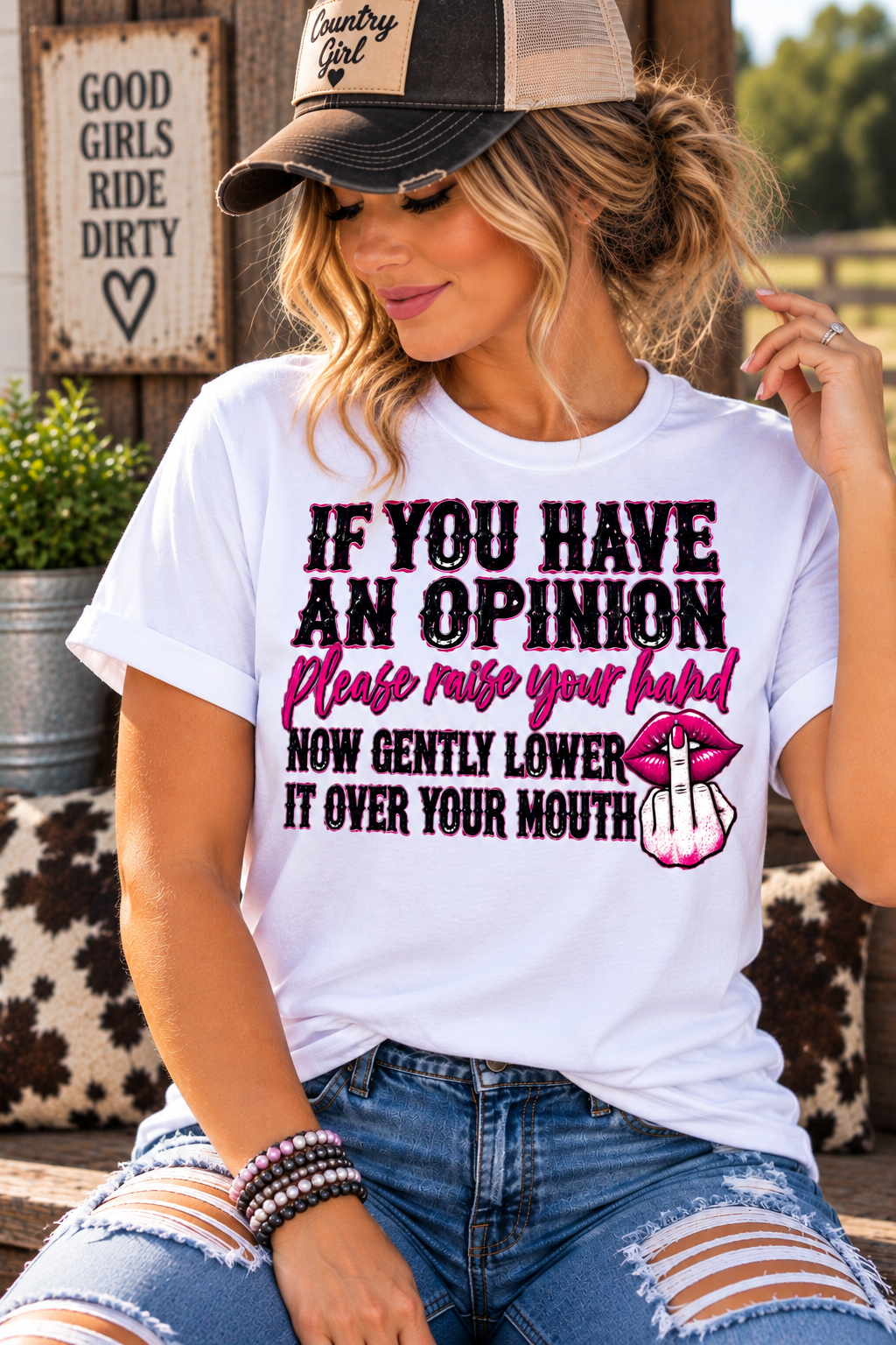 If You Have An Opinion Graphic Tee Shirt
