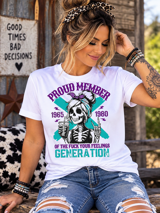 Generation X Skull GEN X Western Graphic T-Shirt