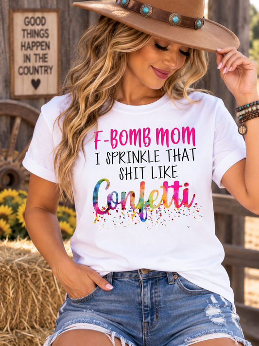 F-Bomb Mom Graphic T-Shirt