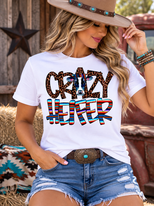 Crazy Heifer Graphic T-Shirt